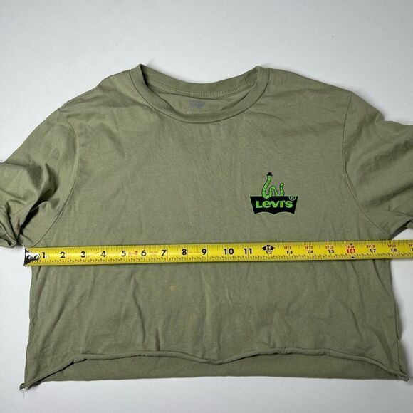 Levi's Green Graphic Forest Short Sleeve Shirt Size S - Picture 9 of 12